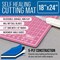 18" x 24" Self-Healing Cutting Mat 5-Ply - Double-Sided Pink/Blue Craft Mat, Non-Slip Cutting Mats for Crafts, Sewing, Quilting, Scrapbooking